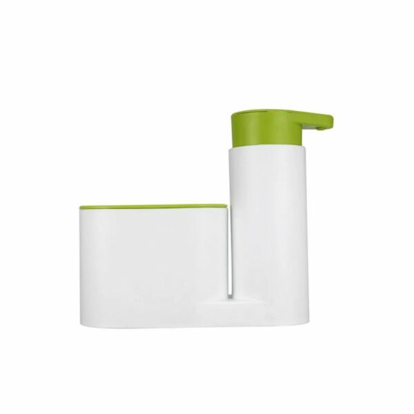موزع صابون سائل لغسل اليدين مع حافظة تخزين أبيض/أخضر - السعودية