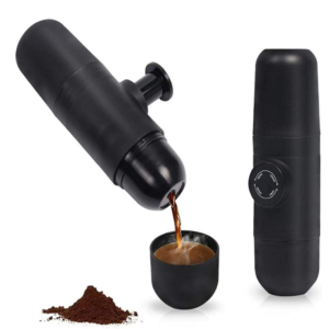 ماكينة يدوية لصنع قهوة الإسبريسو محمولة باليد و مناسبة للسفر والاستخدام في الأماكن الخارجية 198 × 60 مم - السعودية