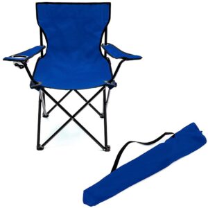 كرسي تخييم قابل للطي باللون الأزرق - السعودية