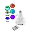 مصباح LED ذكي مع مكبر صوت بلوتوث أبيض 12.5x9.5x13سنتيمتر