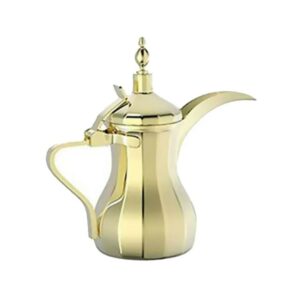طقم إناء دلّه للقهوة العربية ذهبي 26, 32, 48مل ماركة السيف - السعودية