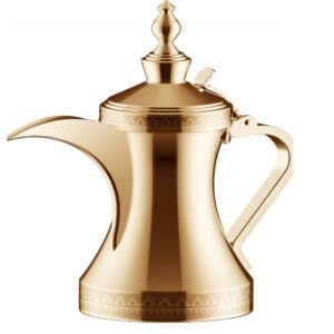 دلة قهوة عربي من الستانلس ستيل ذهبي ماركة السيف-السعودية
